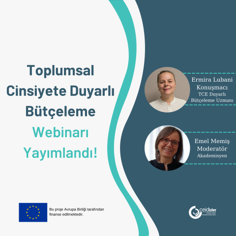 Toplumsal Cinsiyete Duyarlı Bütçeleme Webinarı Yayımlandı