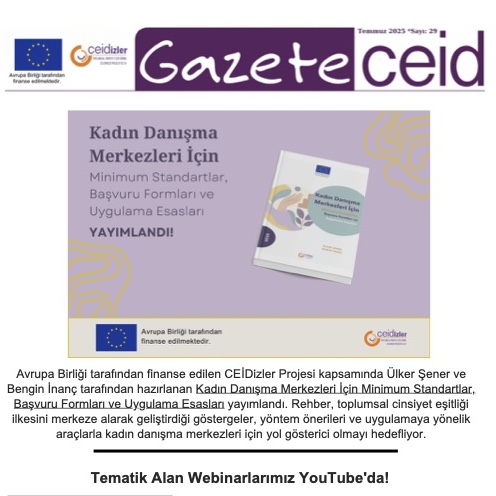 Gazete CEİD 29. Sayı Yayımlandı!