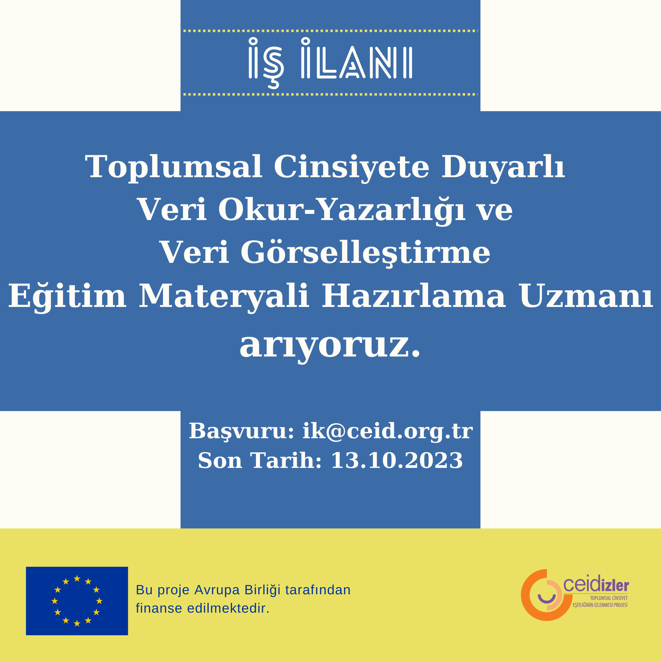 Başvuru süresi uzatıldı: Toplumsal Cinsiyete Duyarlı Veri Okur-Yazarlığı ve Veri Görselleştirme