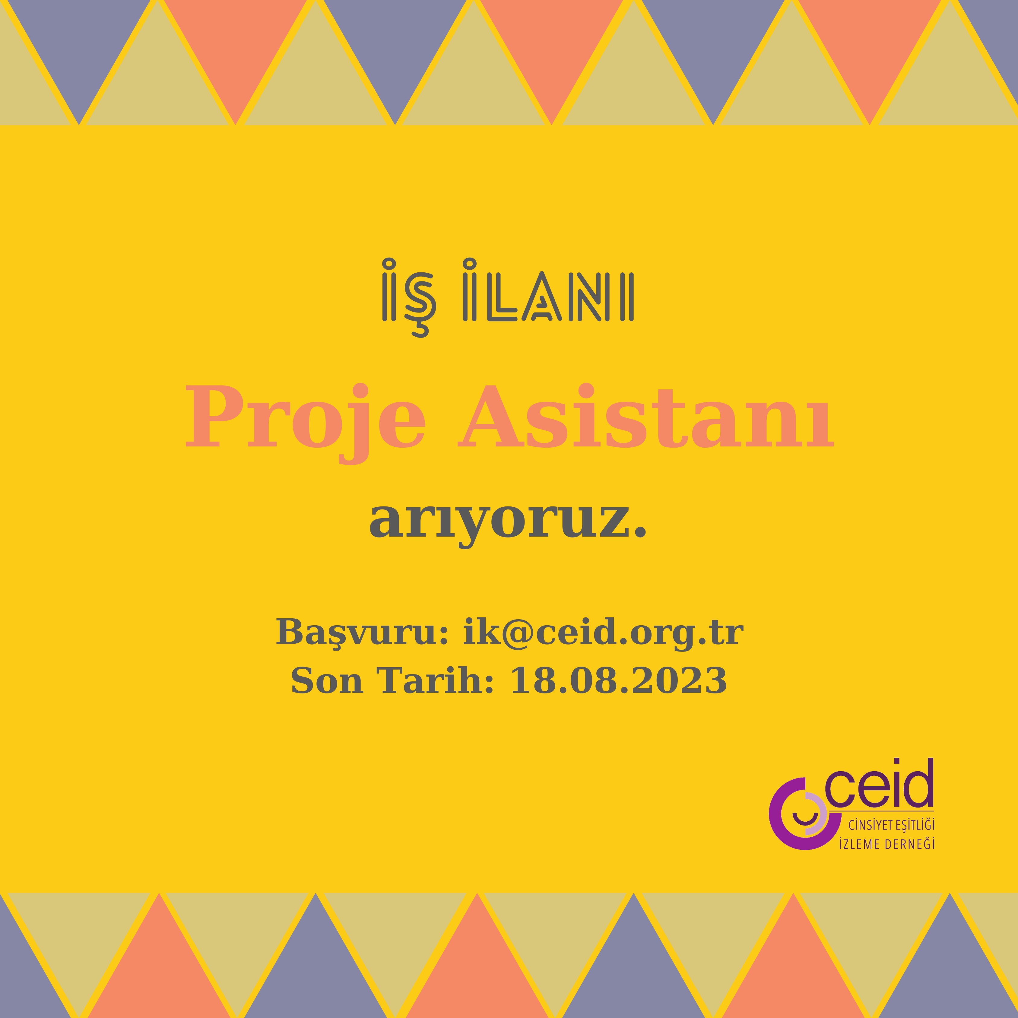 İş İlanı: Proje Asistanı