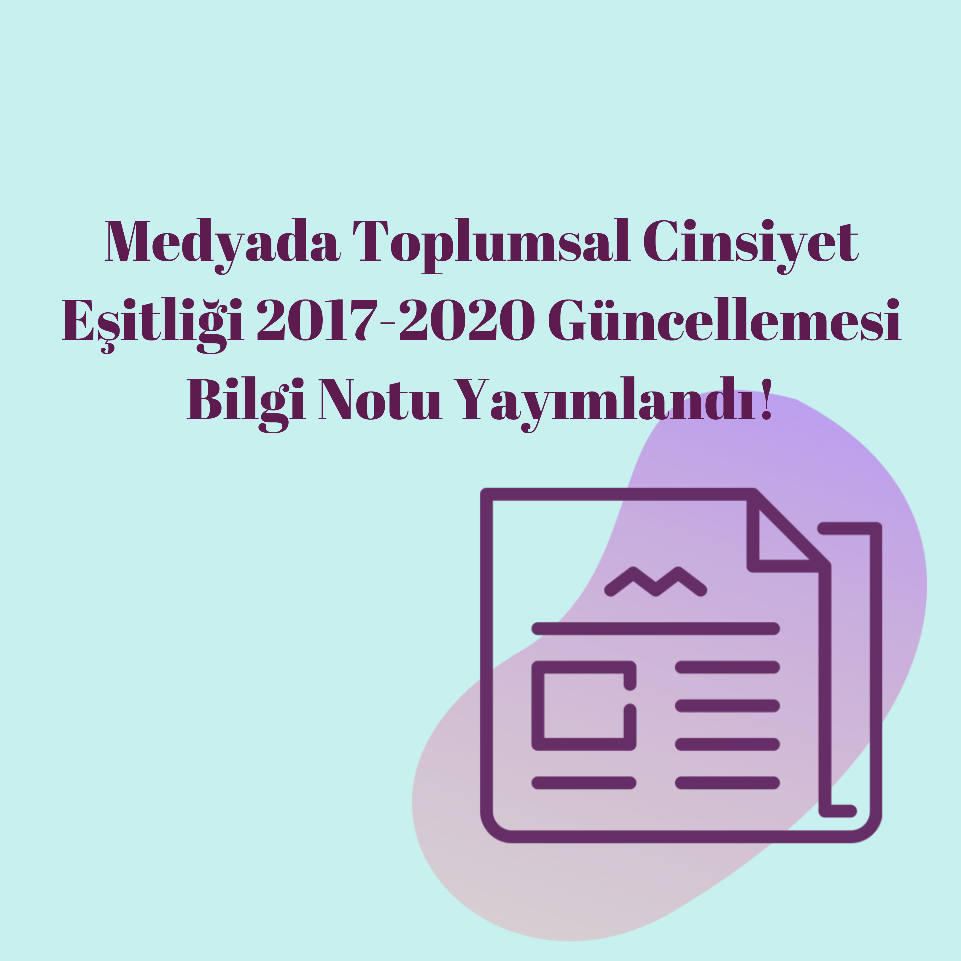 Medyada Toplumsal Cinsiyet Eşitliği