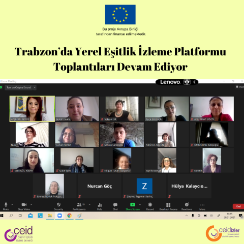 Trabzon’da Yerel Eşitlik İzleme Platformu Toplantıları Devam Ediyor