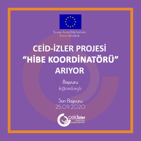 CEİD-izler Projesi Hibe Koordinatörü Arıyor